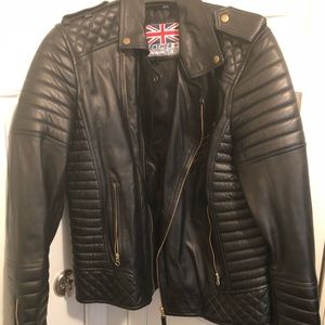 Men’s Black Leather Motorcycle Jacket